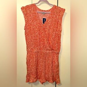 🧡🩷♦️NWT LOFT Crossover Floral Romper🩷🧡